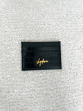timeless card holder | black/gold