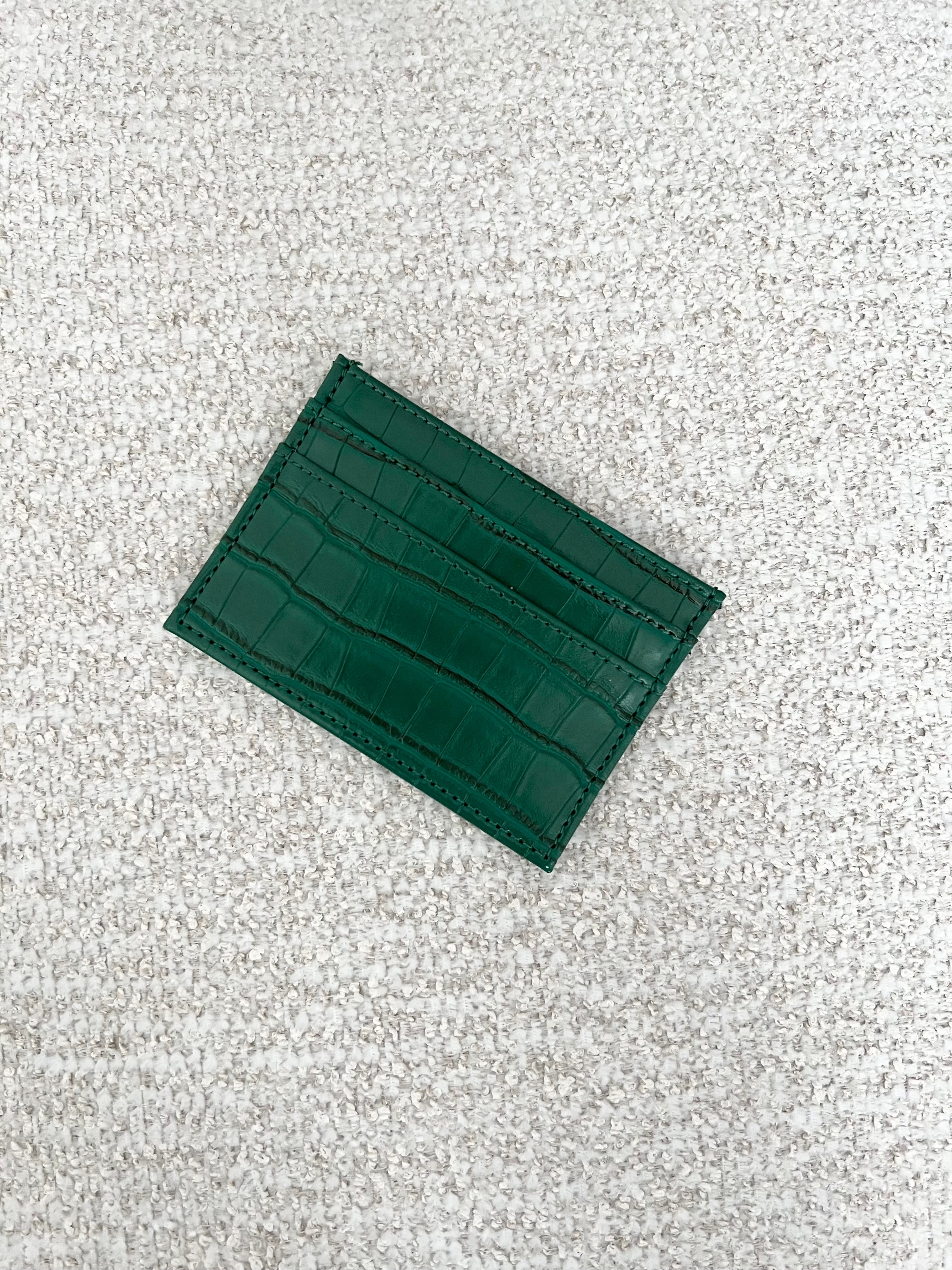 timeless card holder | hunter green