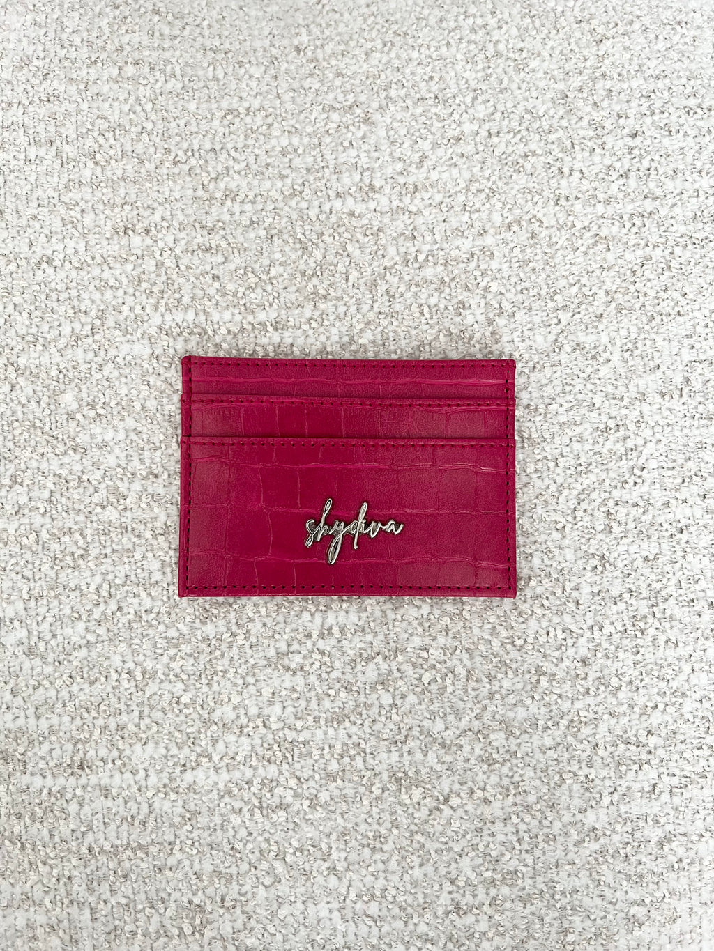 timeless card holder | hot pink